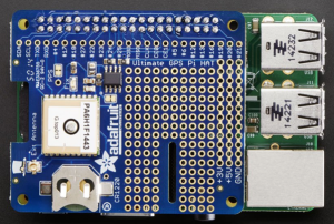 Raspberry Pi 2 with GPS add-on board installed