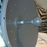 KG6WXC's "Dish Network" grey dish antenna.